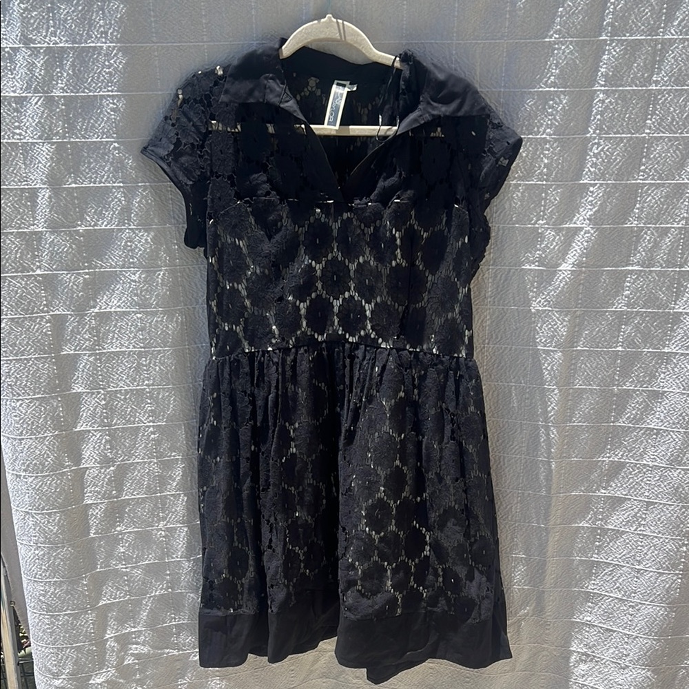 Julian Taylor Black Lace Dress